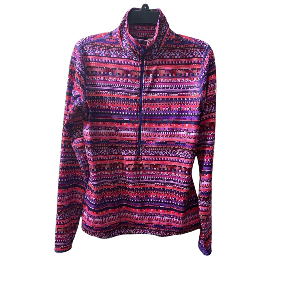 Nike Pro Hyperwarm Running  Women's Half Zip Pullover Thumb Holes Size Large - Picture 2 of 12